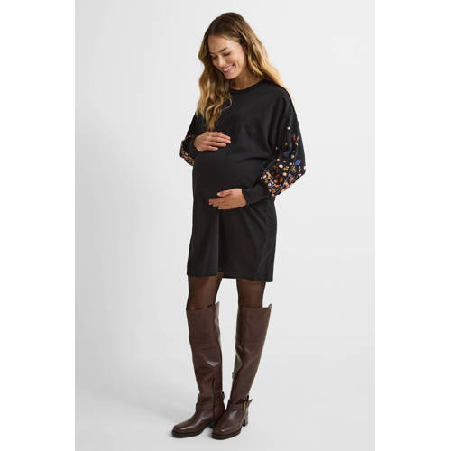 ONLY MATERNITY zwangerschaps sweatjurk zwart afbeelding