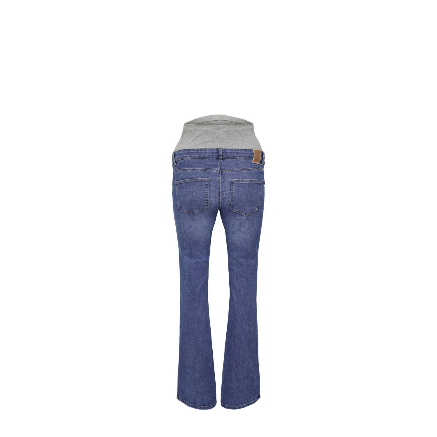 ONLY MATERNITY high waist zwangerschapskleding flared jeans medium blue denim