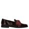 Manfield lakleren loafers met strik bordeaux
