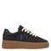 Manfield suède sneakers donkerblauw