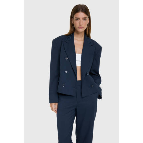 Alix the Label cropped blazer donkerblauw afbeelding