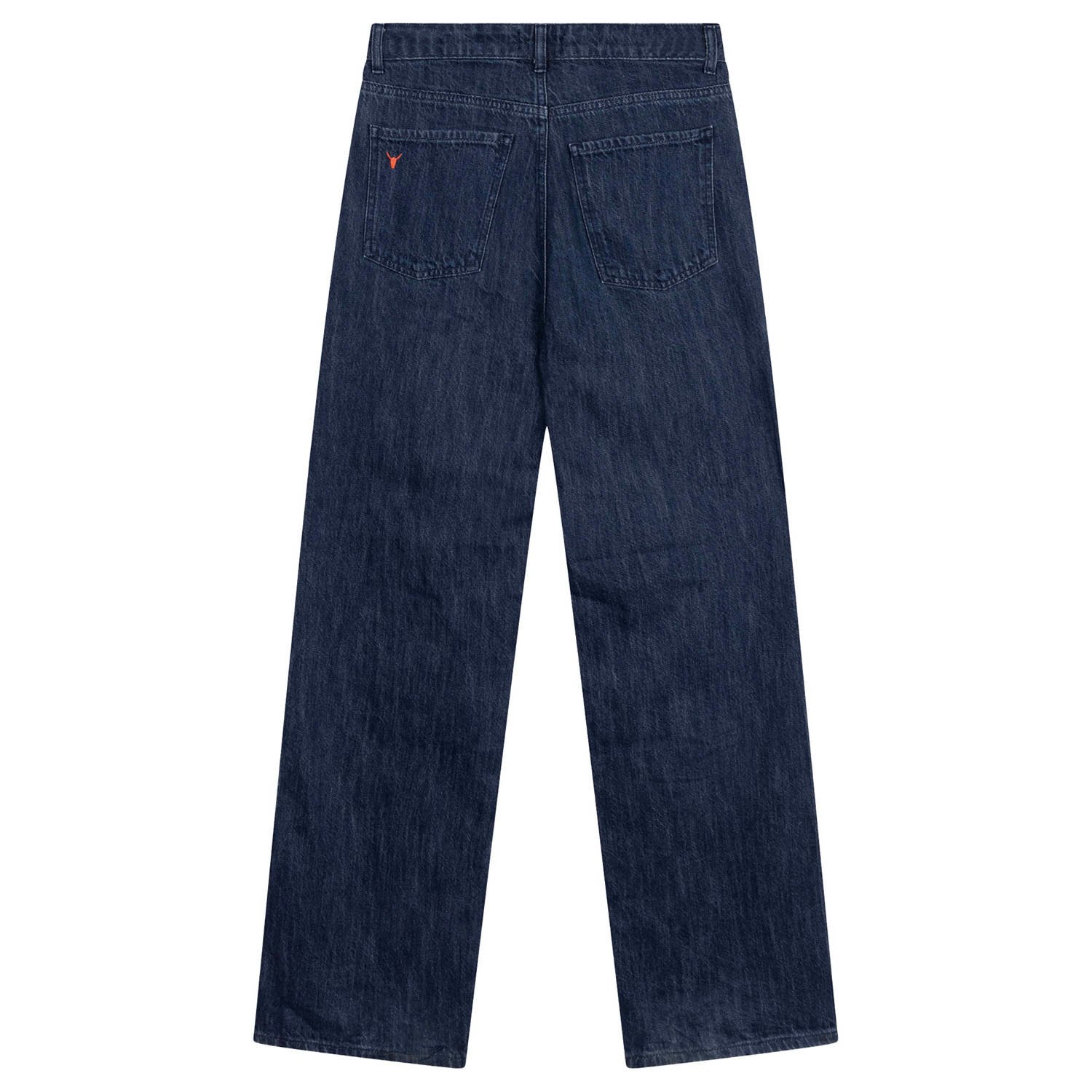 Alix the Label high waist wide leg jeans dark blue denim