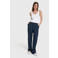 Alix the Label straight regular waist broek donkerblauw