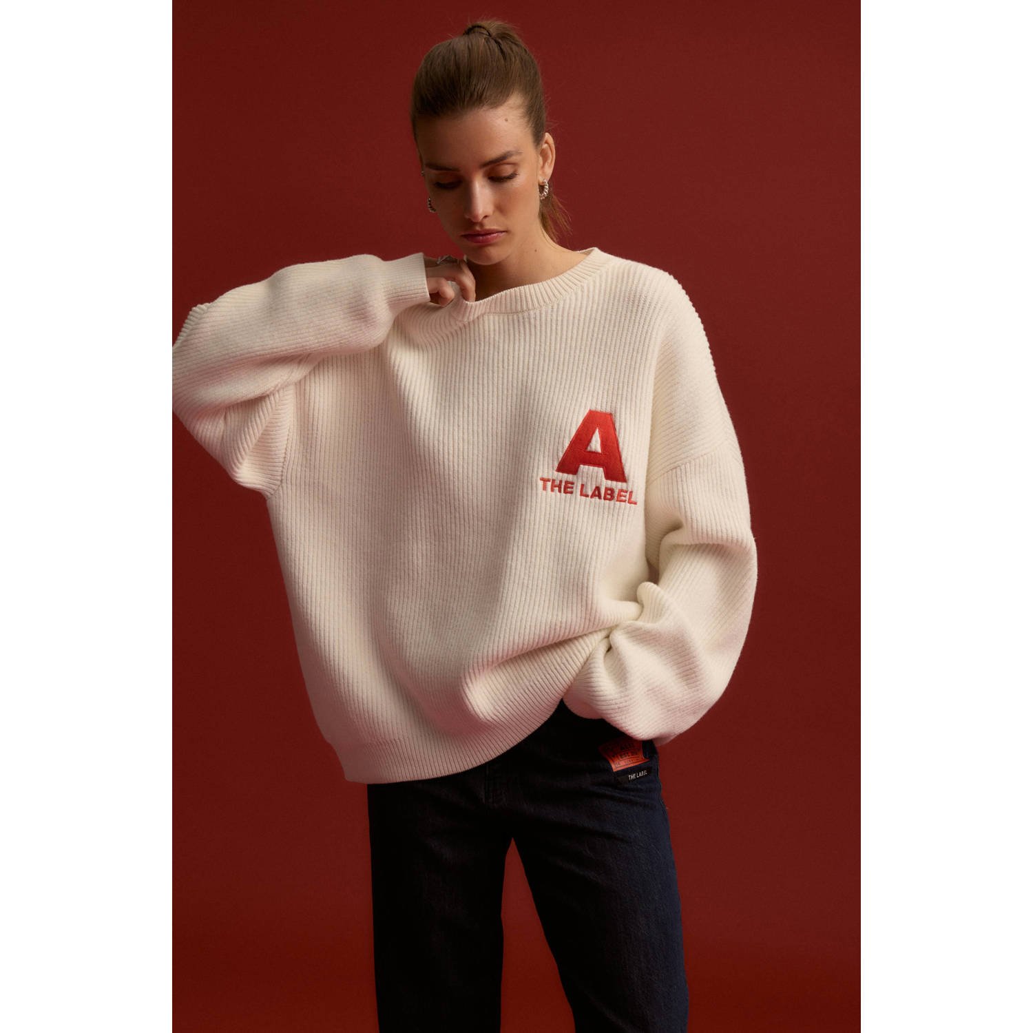 Alix the Label gebreide trui wit