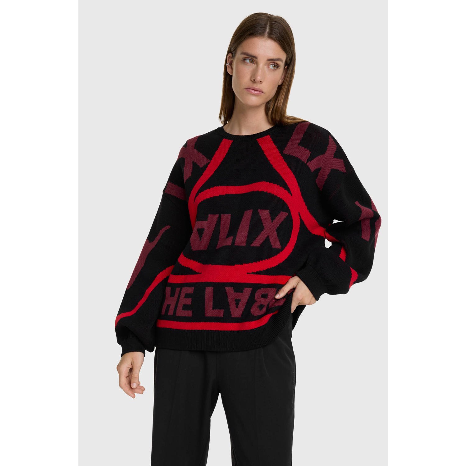 Alix the Label gebreide trui zwart