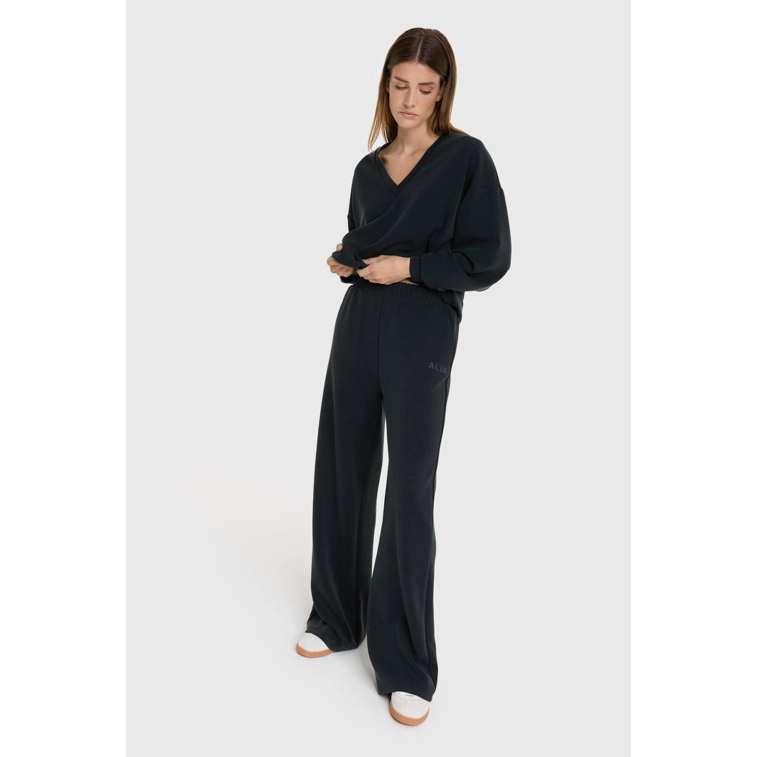 Alix the Label wide leg high waist broek zwart