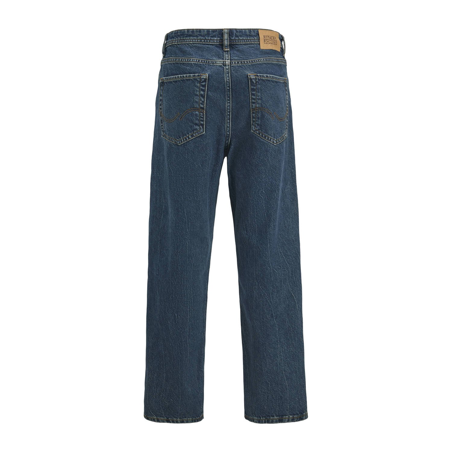 JACK & JONES JUNIOR baggy high waist baggy jeans dark blue denim