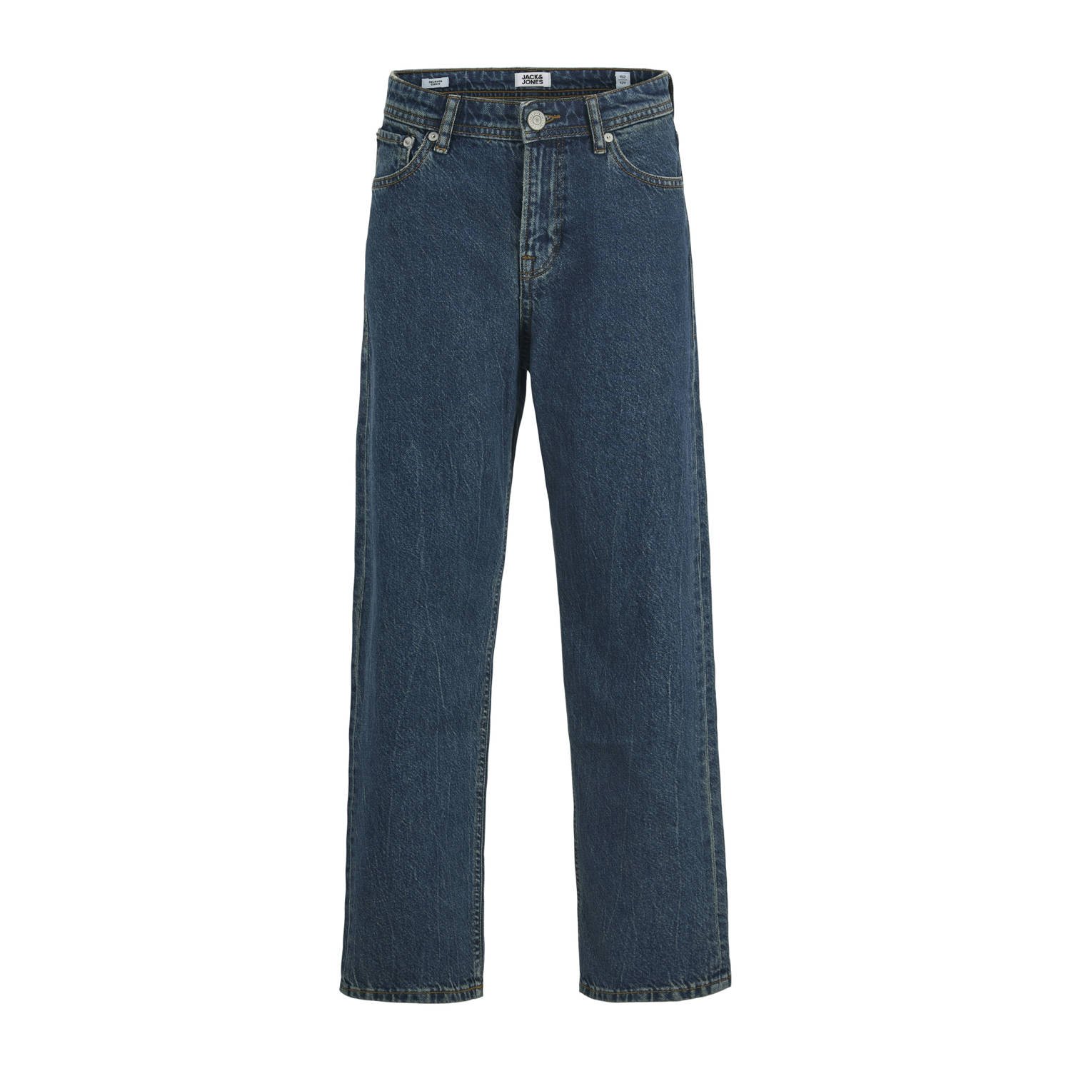 JACK & JONES JUNIOR baggy high waist baggy jeans dark blue denim