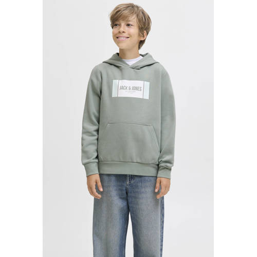 JACK & JONES JUNIOR hoodie lichtgroen afbeelding