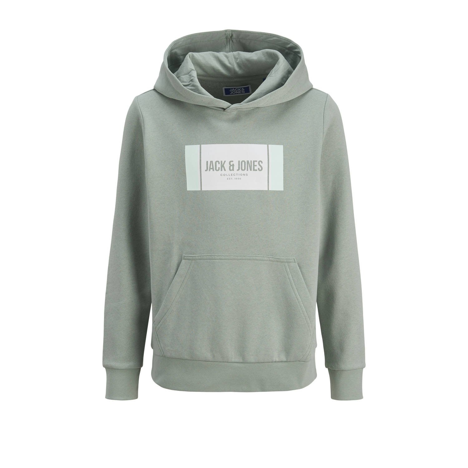 JACK & JONES JUNIOR hoodie lichtgroen