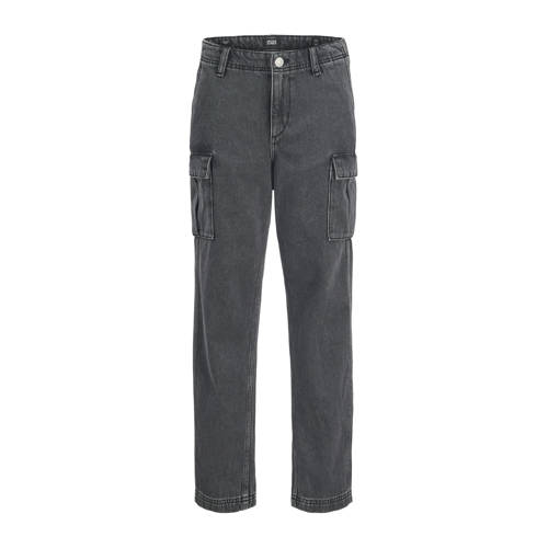 JACK & JONES JUNIOR relaxed cargo jeans black denim afbeelding