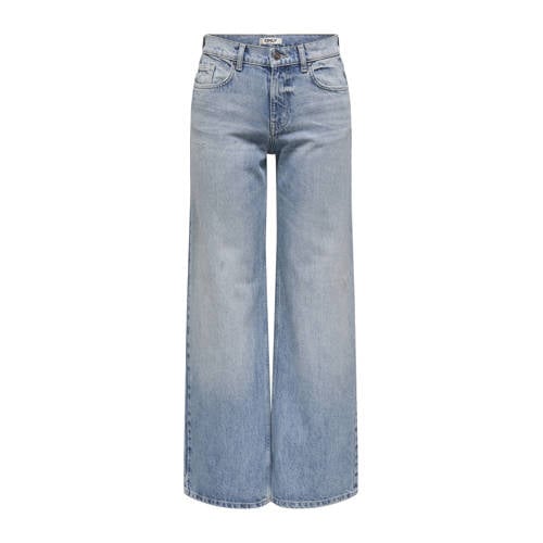 ONLY wide leg jeans light blue denim afbeelding