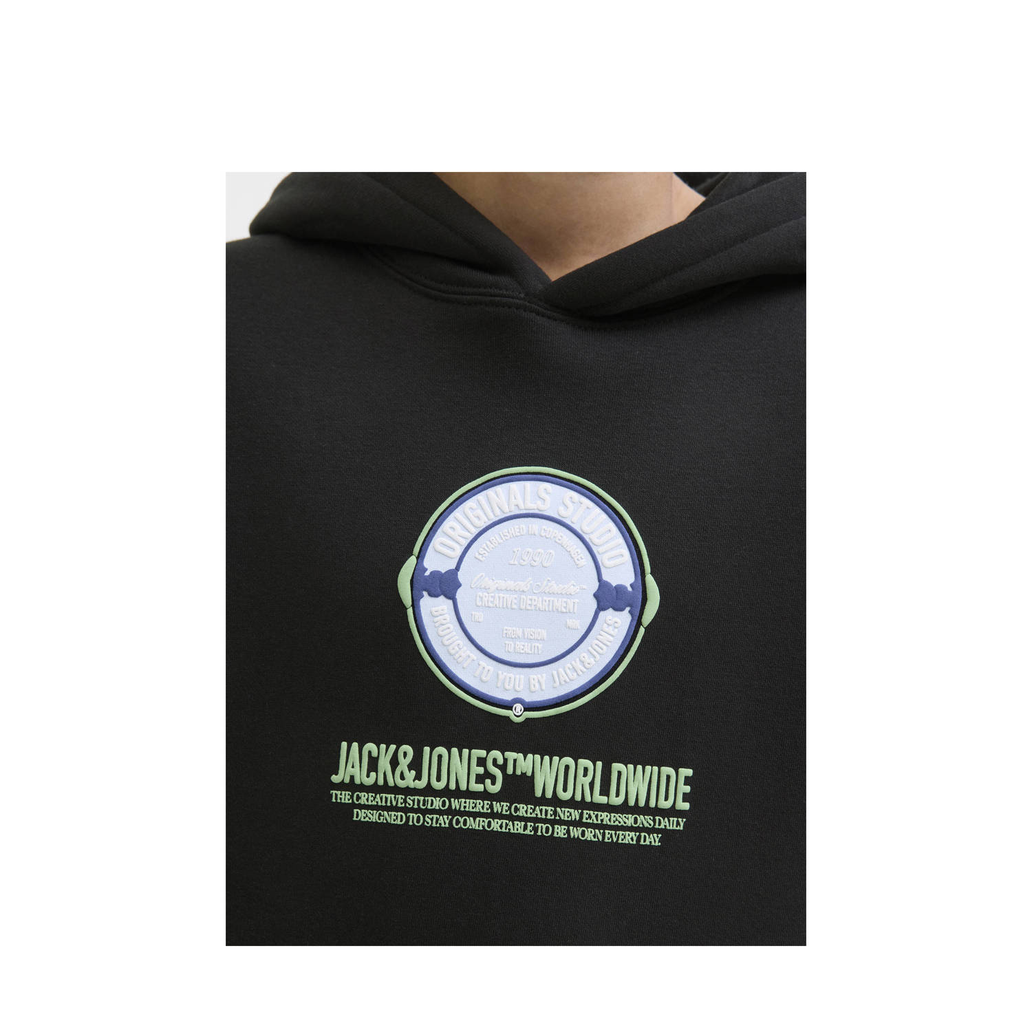 JACK & JONES JUNIOR hoodie zwart