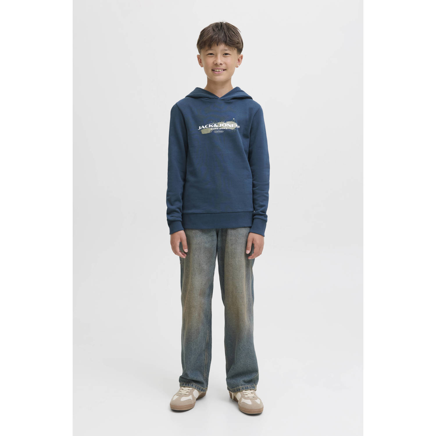 JACK & JONES JUNIOR hoodie blauw