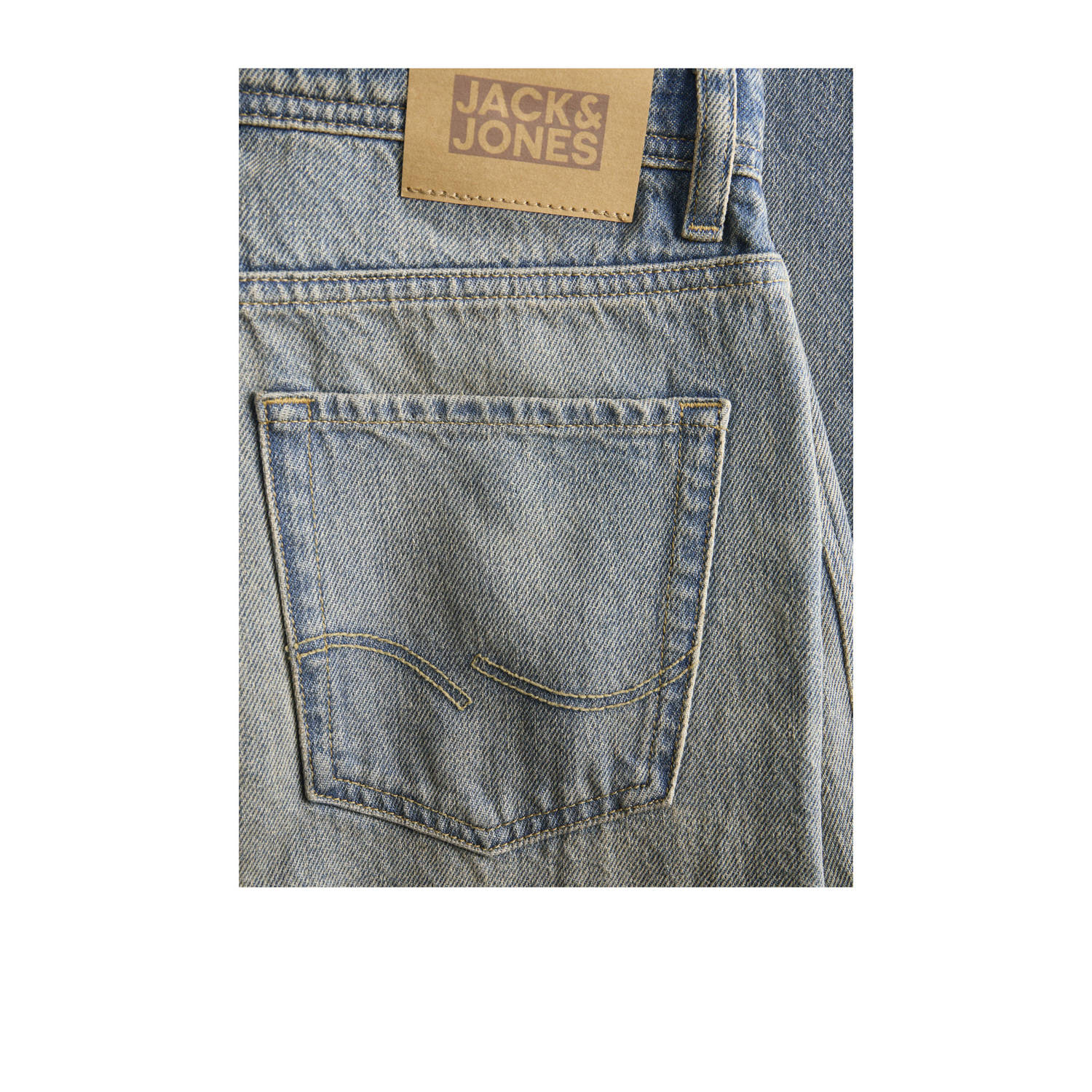 JACK & JONES JUNIOR baggy high waist baggy jeans medium blue denim