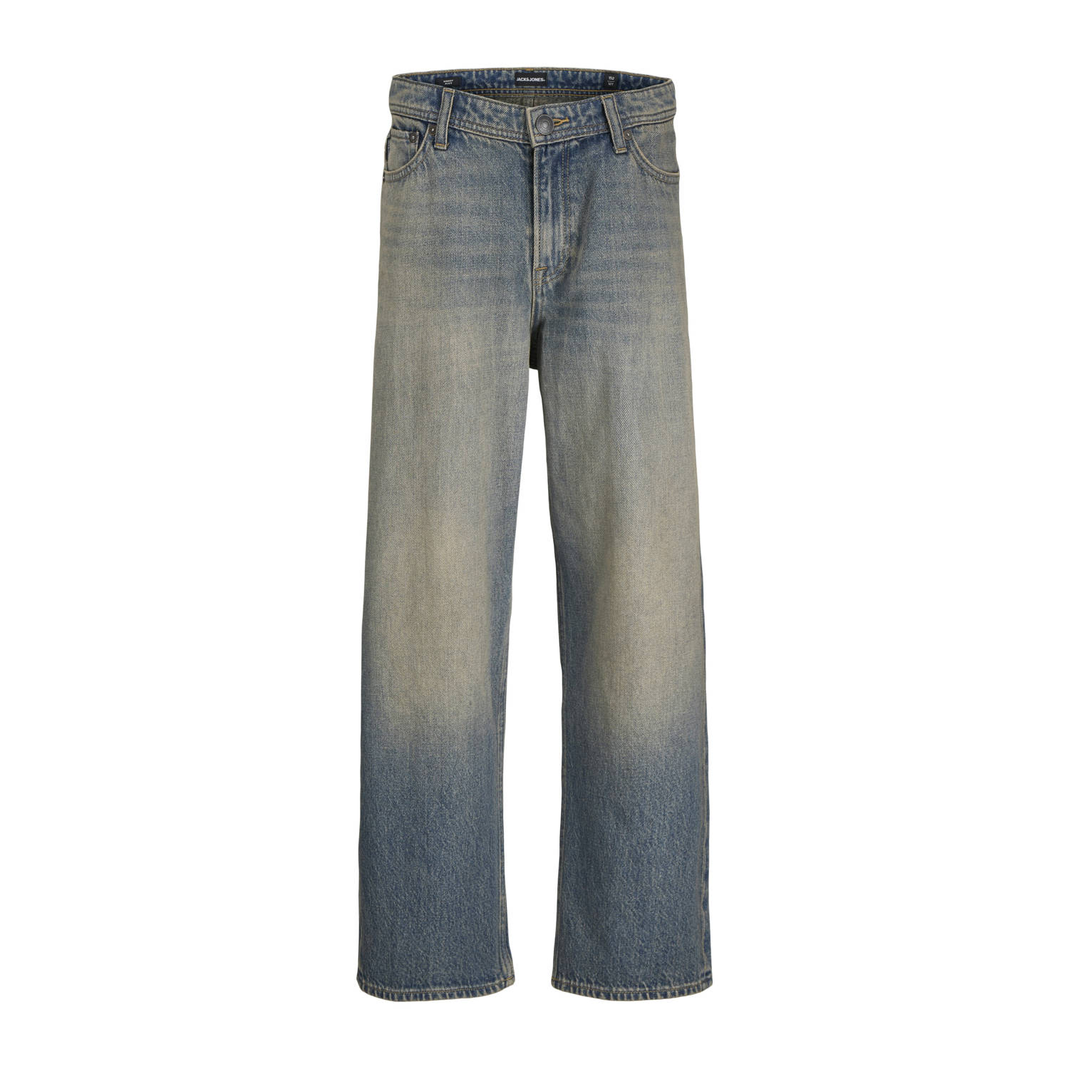 JACK & JONES JUNIOR baggy high waist baggy jeans medium blue denim