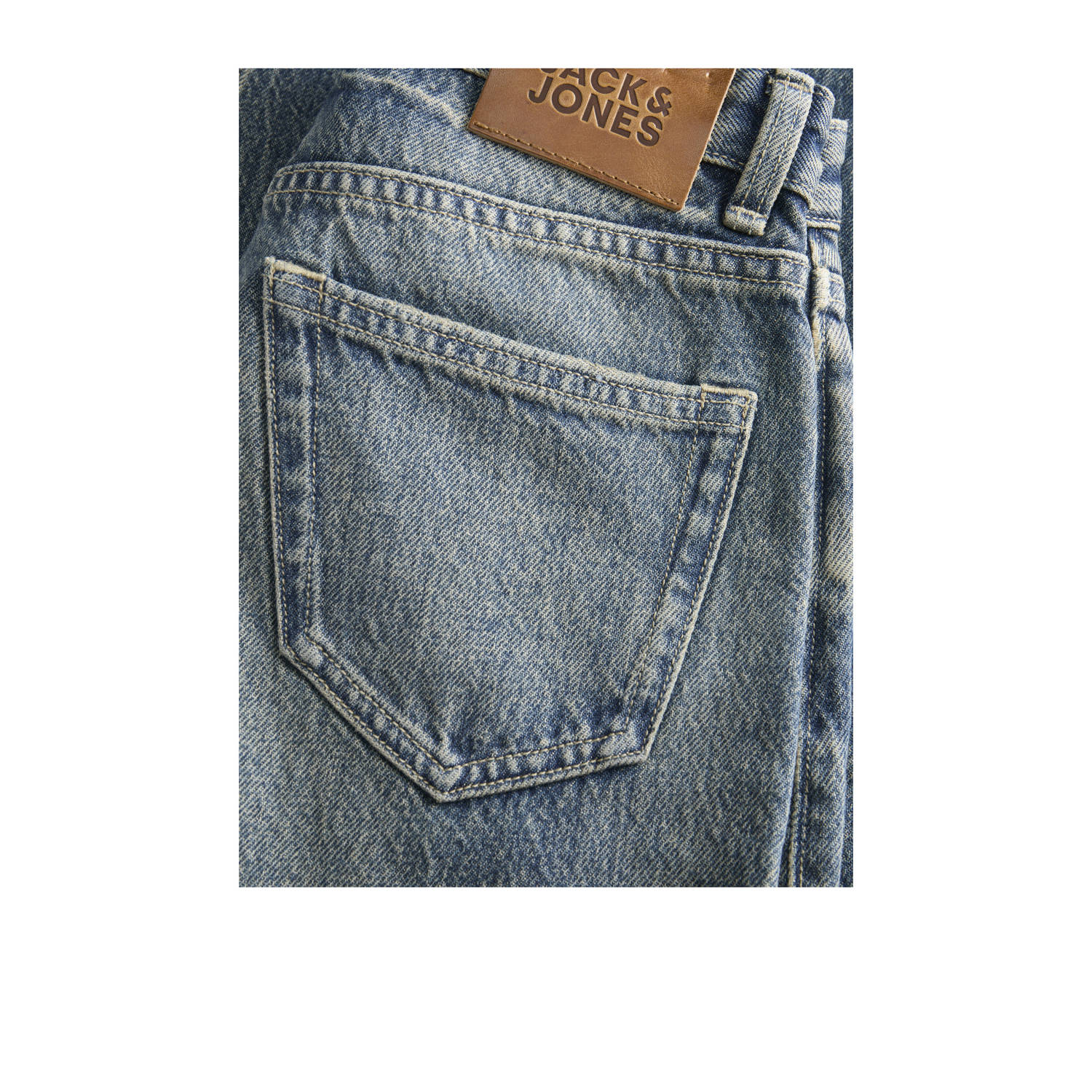 JACK & JONES JUNIOR high waist wide leg jeans medium blue denim