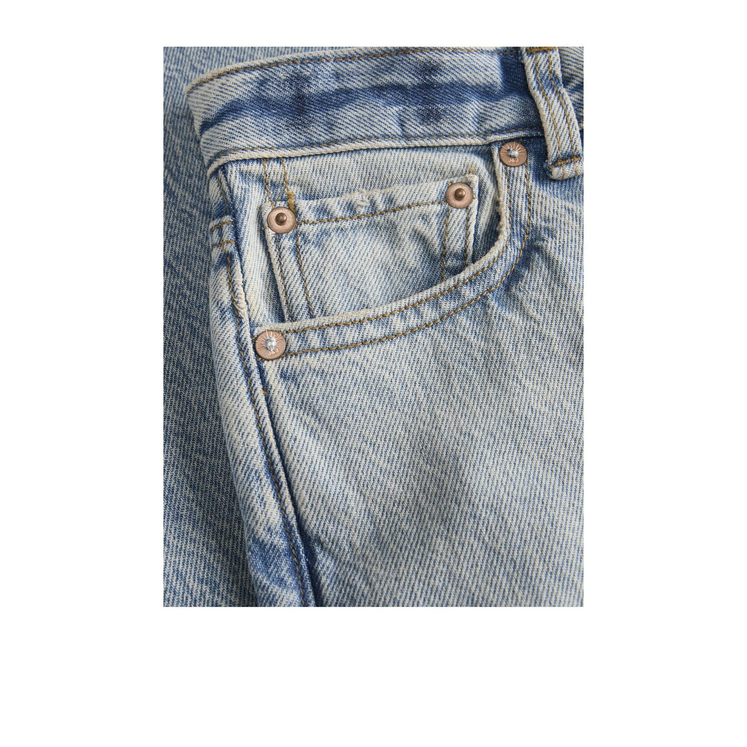 JACK & JONES JUNIOR high waist wide leg jeans light blue denim