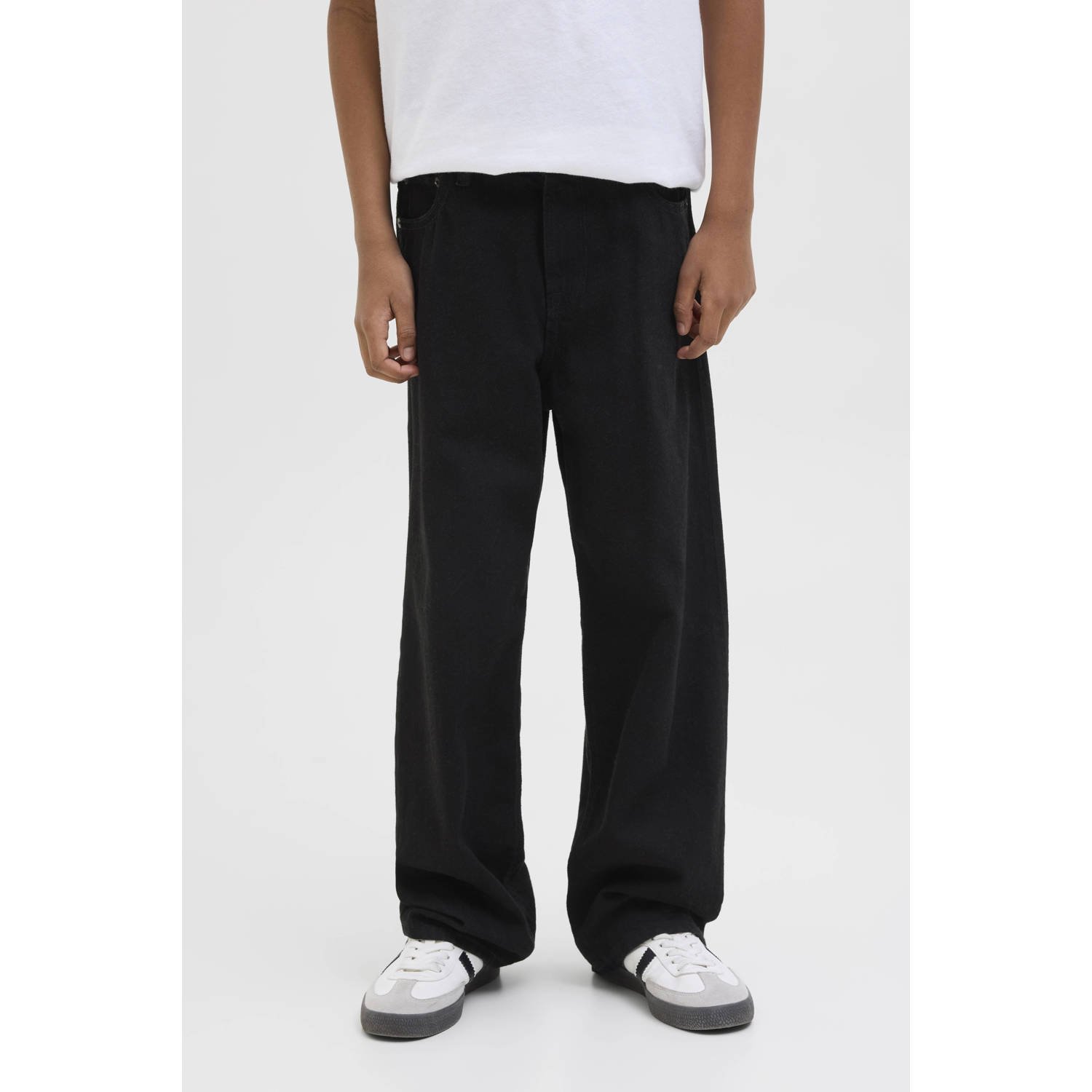 JACK & JONES JUNIOR baggy high waist baggy jeans black denim
