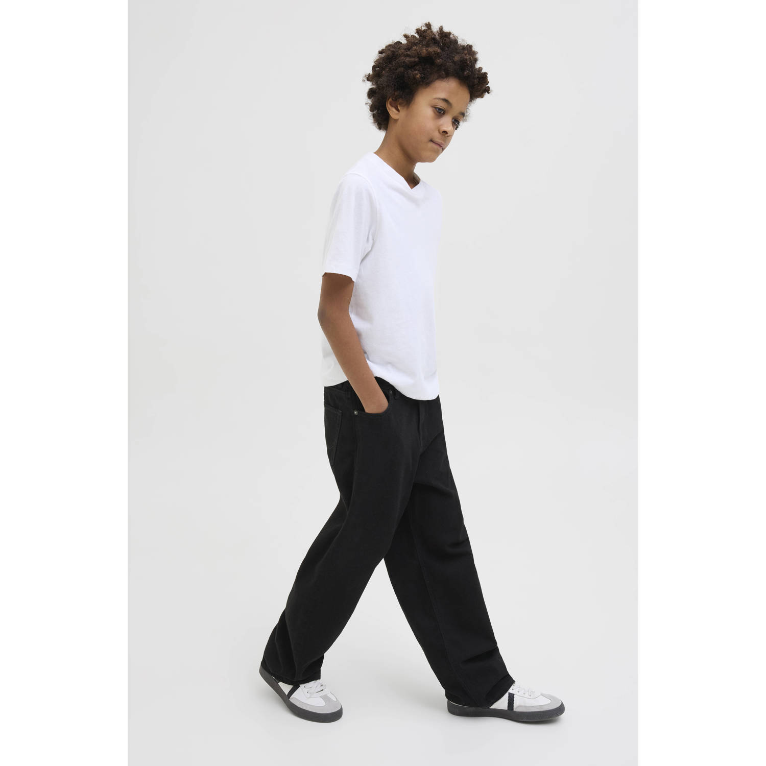 JACK & JONES JUNIOR baggy high waist baggy jeans black denim