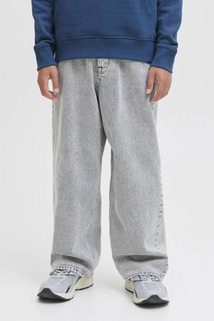 high waist extra baggy jeans grey denim