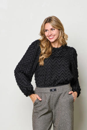 blousetop zwart