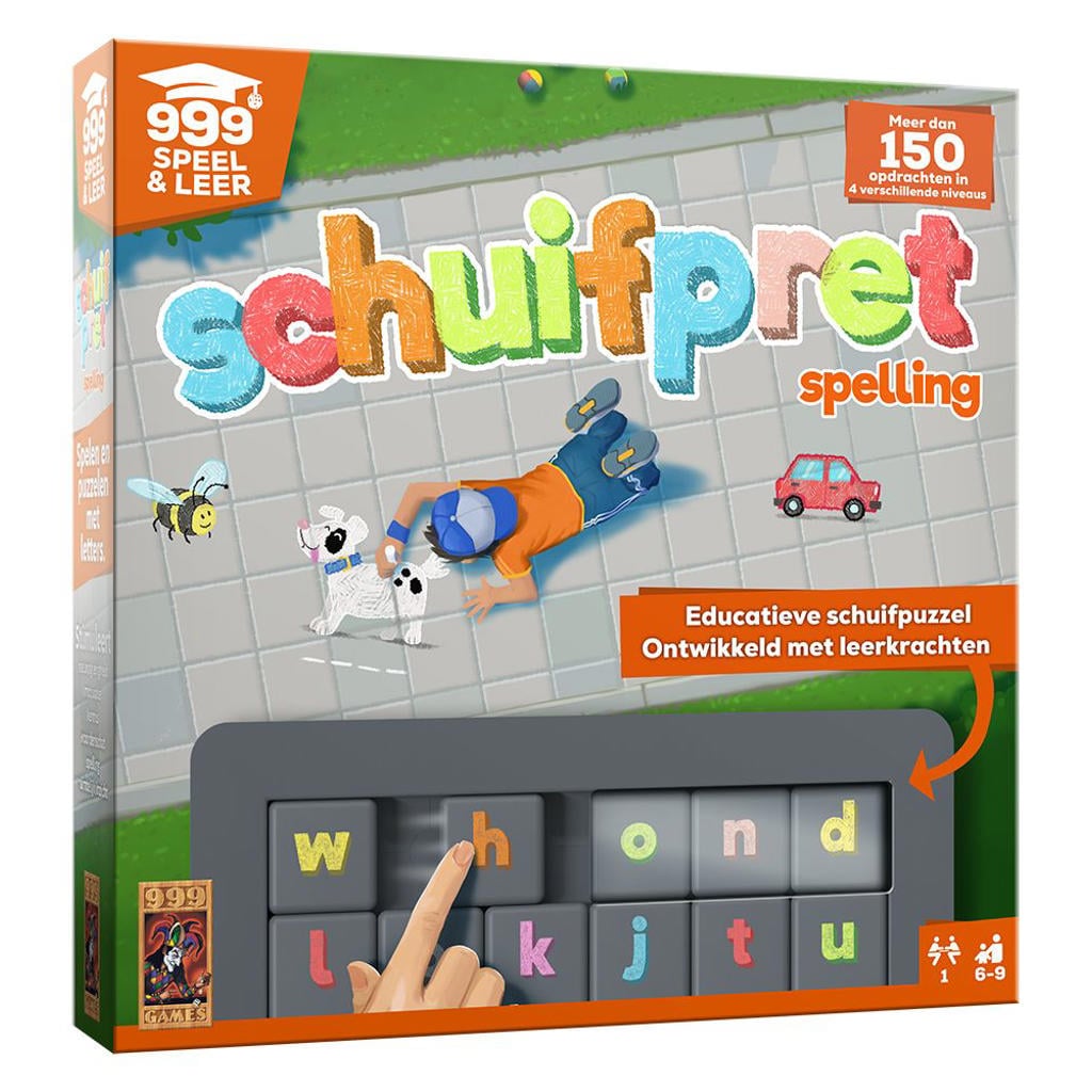 999 Games Schuifpret Spelling