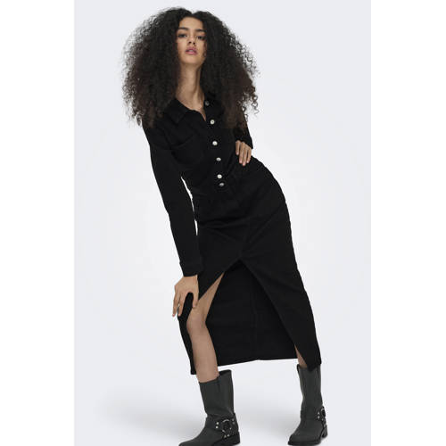 ONLY spijkerjurk black denim afbeelding