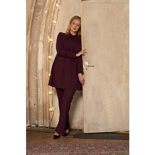 Plus Basics travelstof slim regular waist broek afbeelding