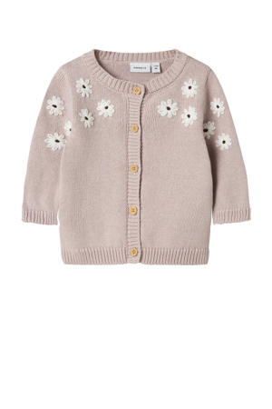 gebreid vest lila