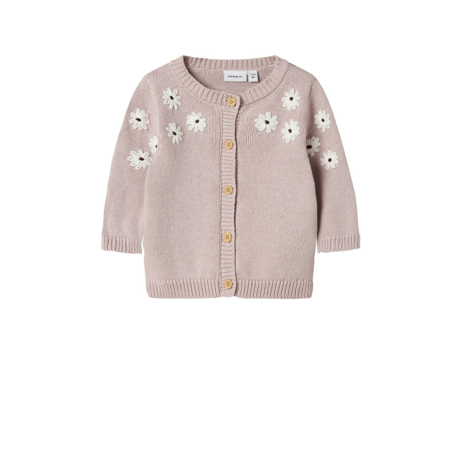NAME IT BABY gebreid vest lila