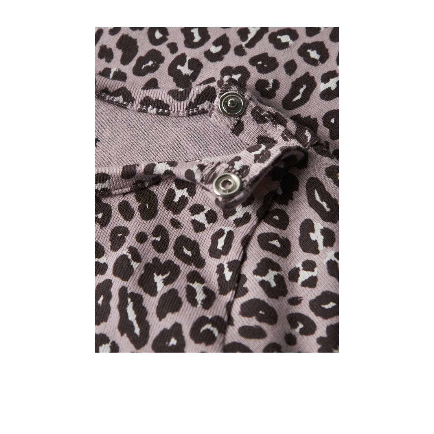 NAME IT BABY romper NBFLEOANA lila zwart