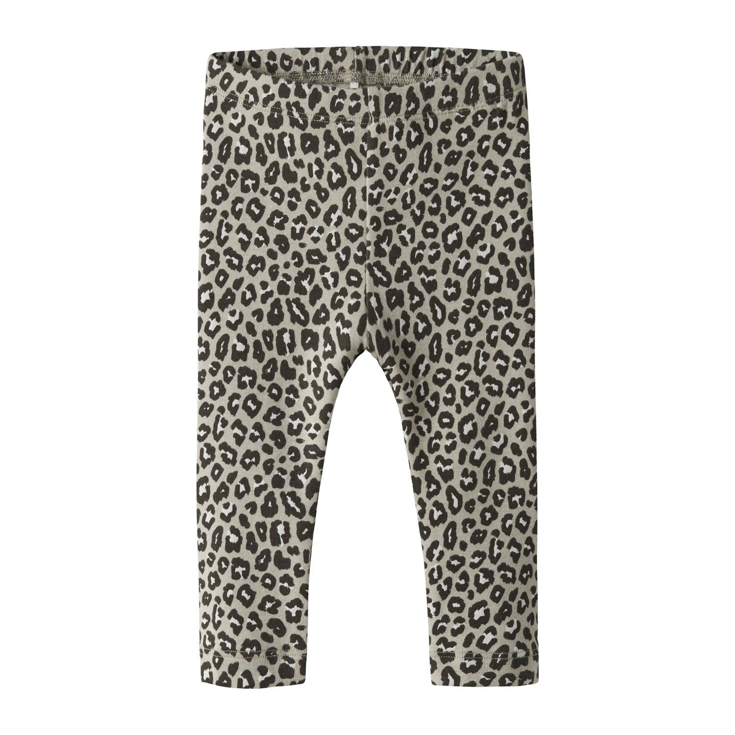 NAME IT BABY slim legging grijsbruin