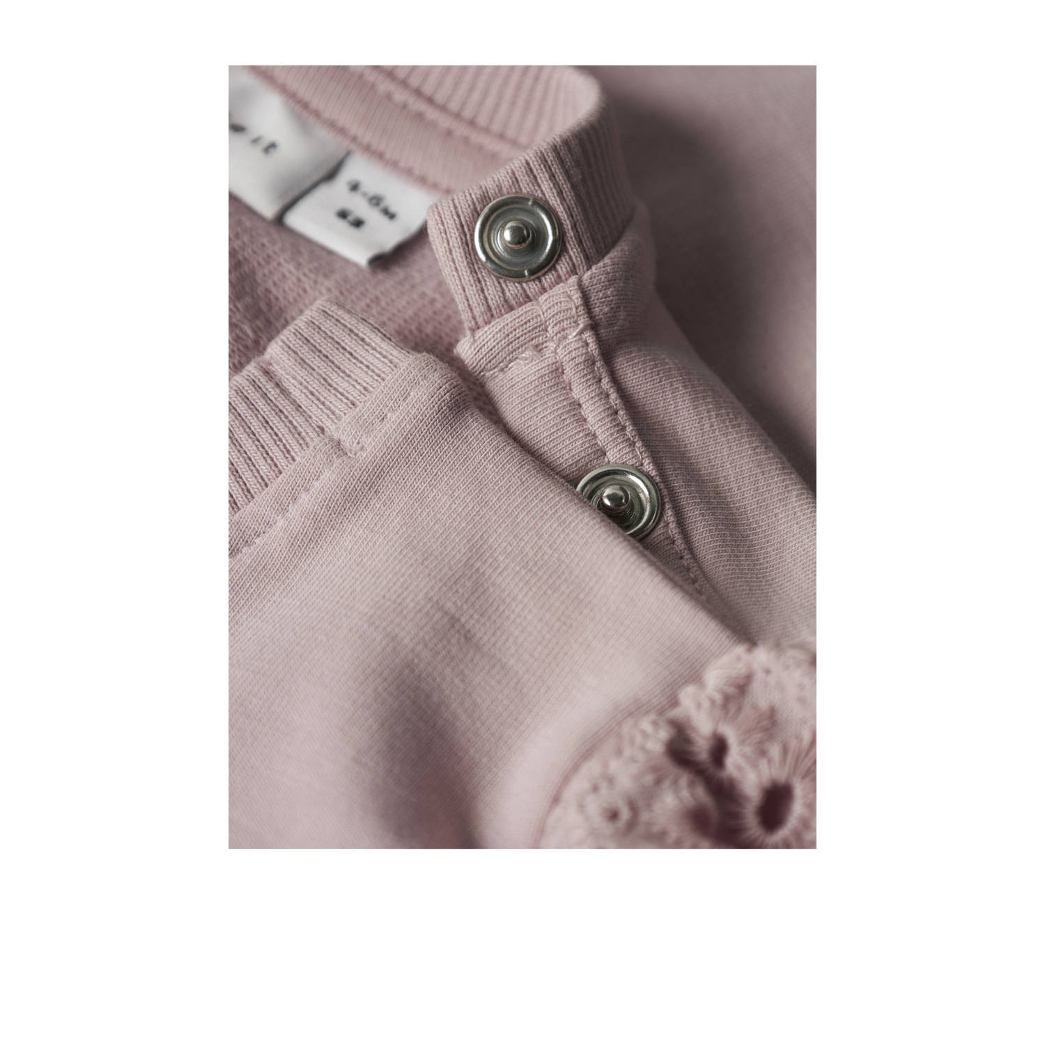 NAME IT BABY sweater lila broderie