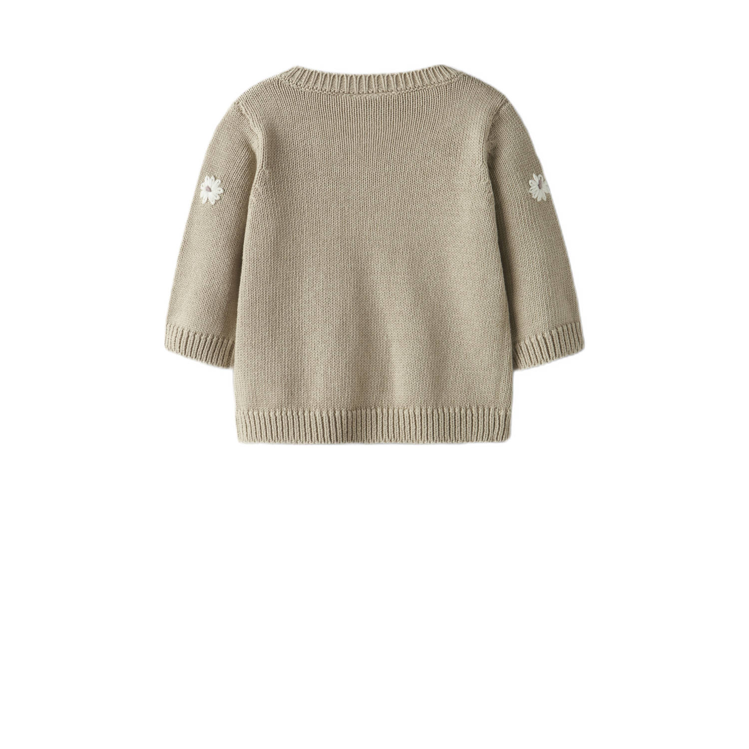 NAME IT BABY gebreid vest beige