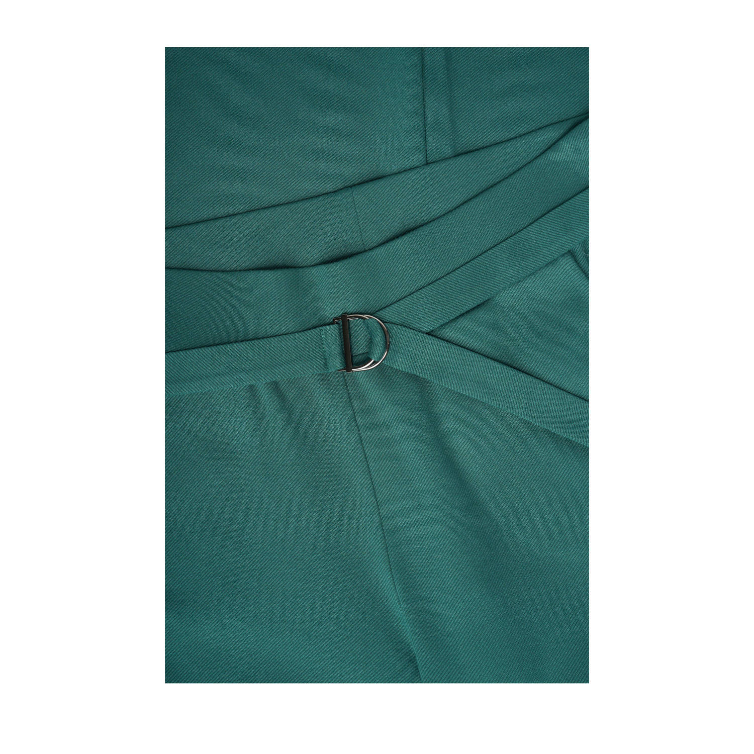 Expresso flared regular waist broek donkergroen