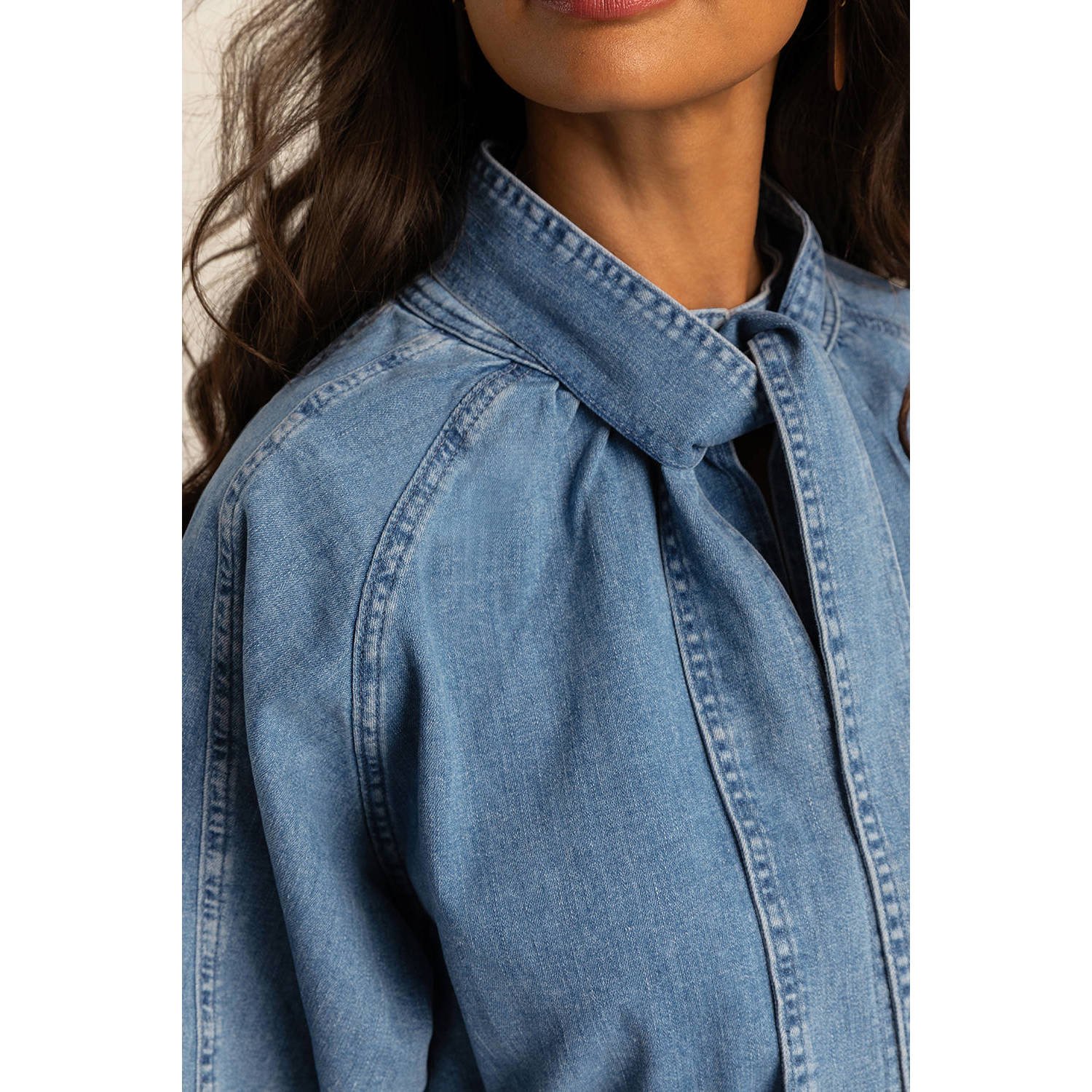 Expresso denim blouse medium blue denim