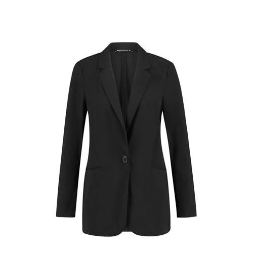 Expresso travelstof getailleerde blazer zwart gebreid afbeelding