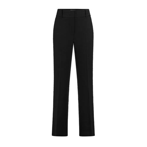 Expresso wide leg regular waist pantalon zwart afbeelding