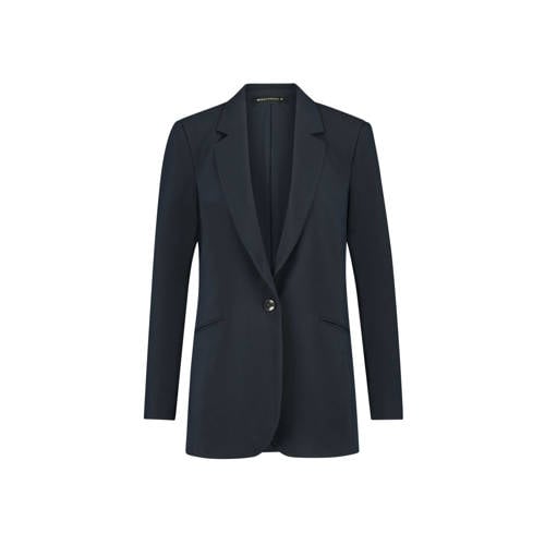 Expresso regular blazer donkerblauw gebreid afbeelding