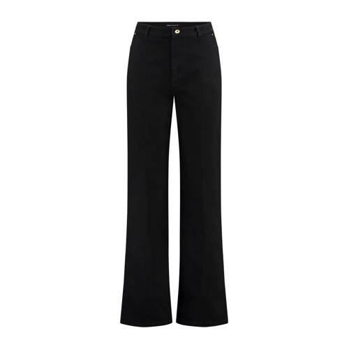 Expresso high waist wide leg jeans black denim afbeelding