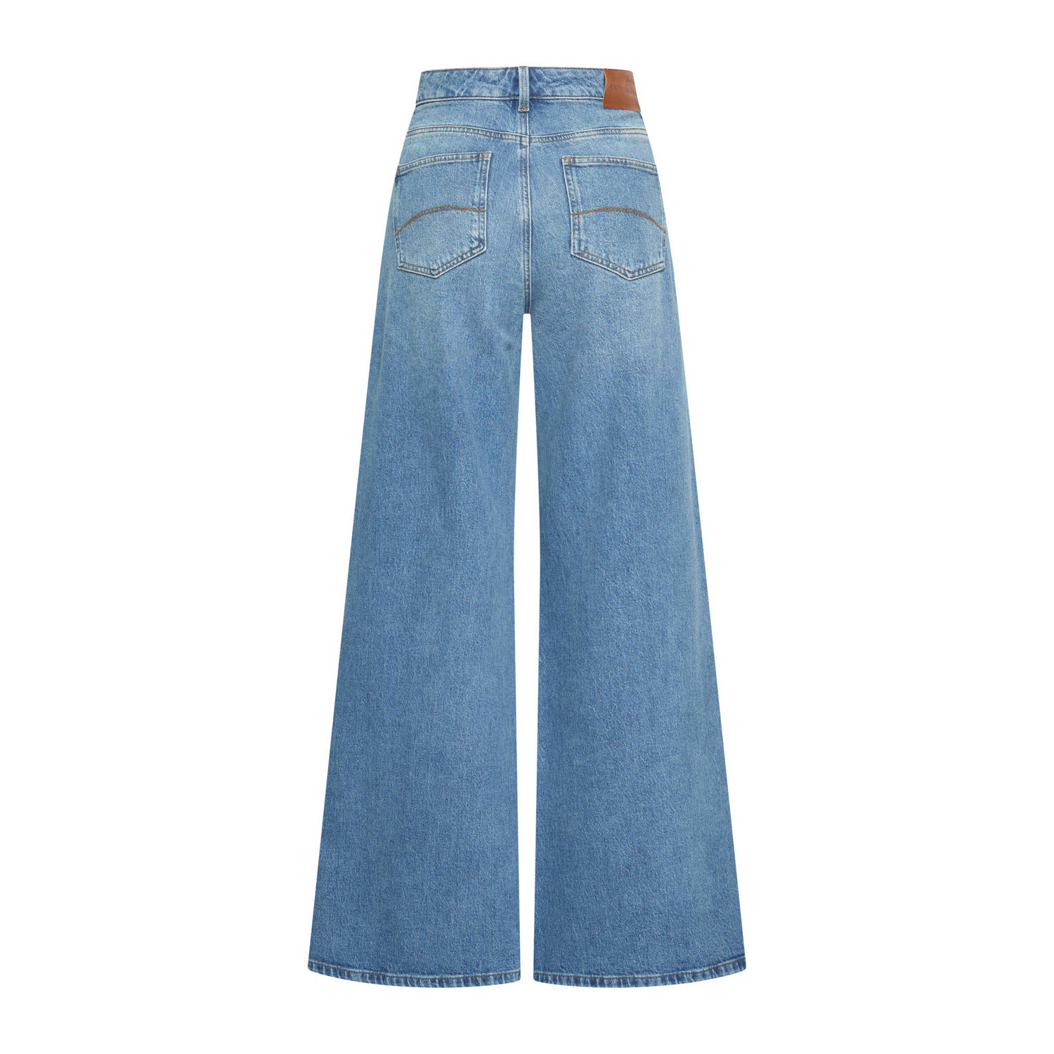 Expresso high waist wide leg jeans medium blue denim