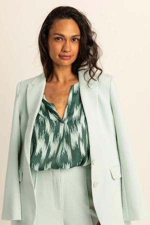 getailleerde blazer lichtgroen