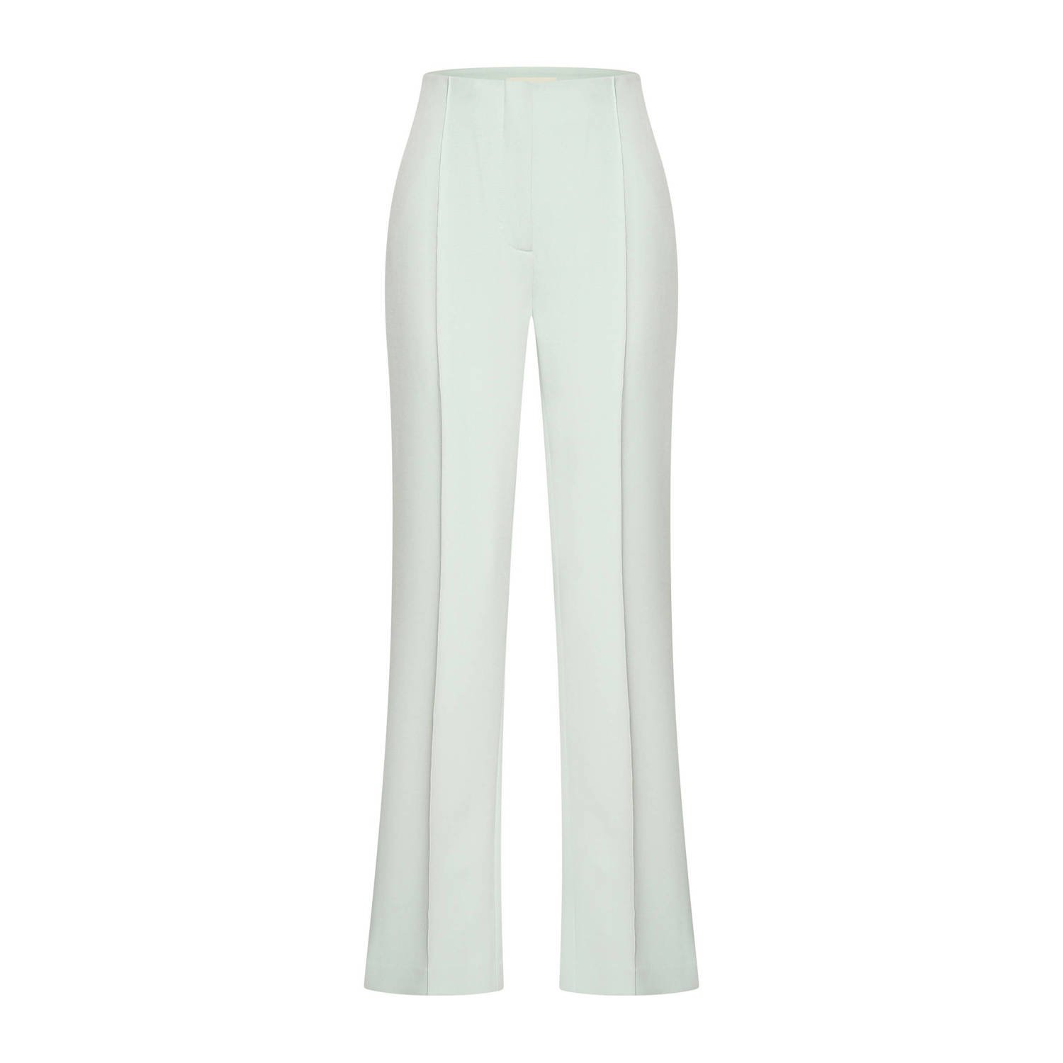 Expresso flared high waist broek mintgroen