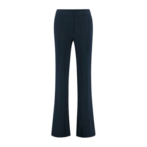 Expresso travelstof travelstof flared flared broek donkerblauw afbeelding