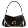 Coach leren schoudertas Chain Tabby zwart