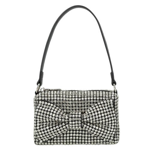 Manfield schoudertas met glitters zilverkleurig afbeelding