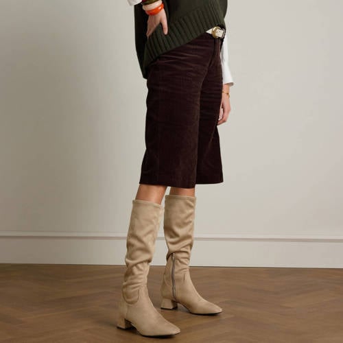 Manfield hoge laarzen beige