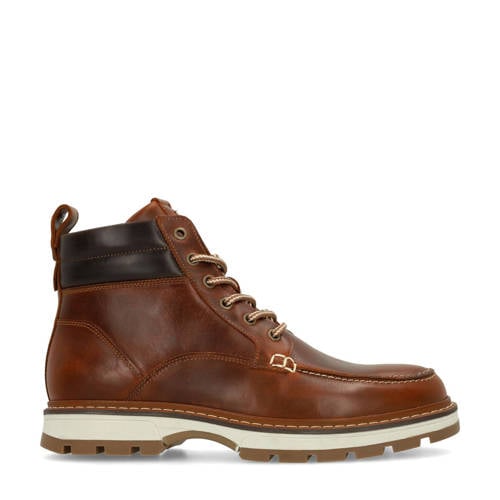 No Stress nubuck veterboots cognac afbeelding