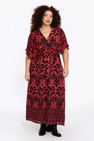 maxi jurk rood